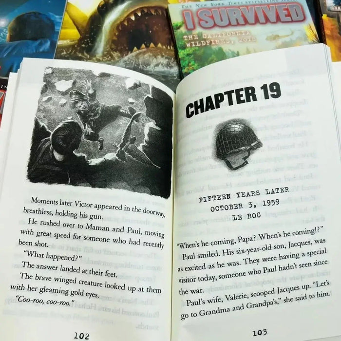 22 Books/Set I Survived English Reading Books Disaster History Survival Novel Escape Guide Children'S Science Chapters Books - AUDIO BOOKS - audio - books - book