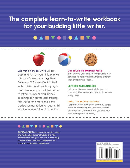 My First Learn - To - Write Workbook: Practice for Kids with Pen Control, Line Tracing, Letters, and More! - AUDIO BOOKS - audio - books - book